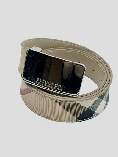 Burberry gürtel leder canvas - leder,