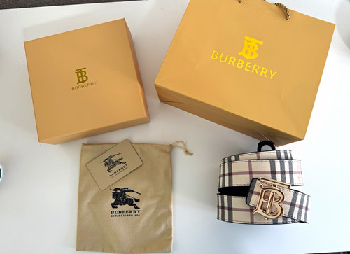Burberry leder gürtel - gürtel, tb